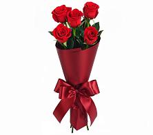 Букет 5 Красных роз Эдлесс Лав в Рыболово