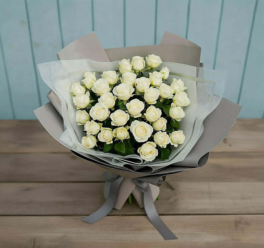 Букет Белоснежная нежность в Рыболово