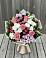 Букет цветов из: Альстромерии, Гвоздики, Розы и Хризантемы в Рыболово