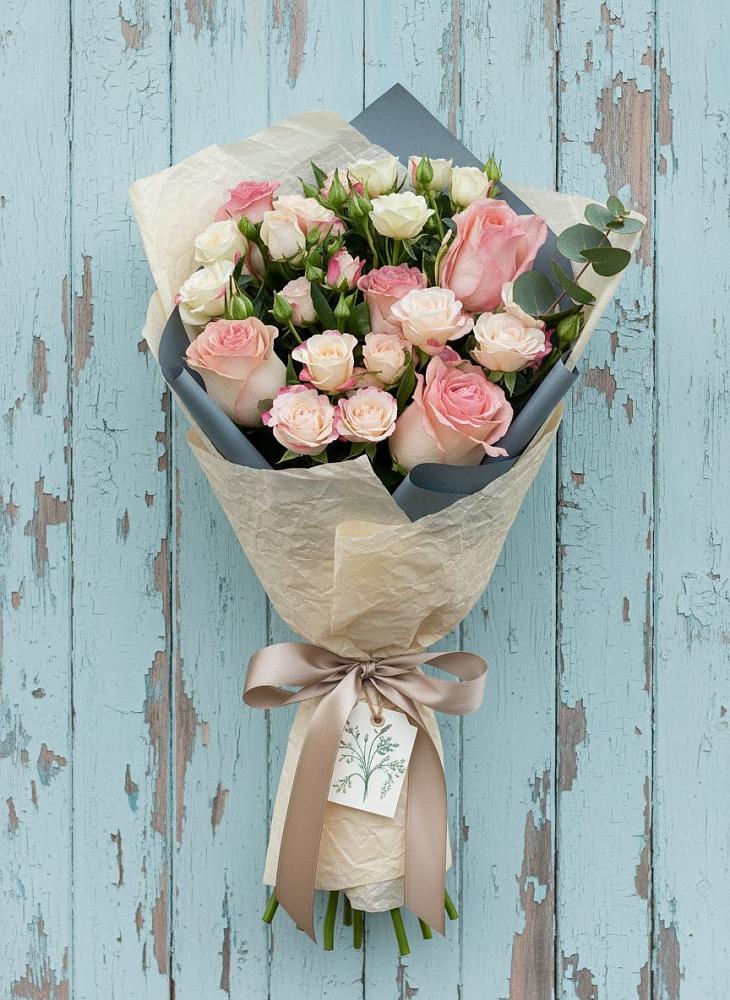 Букет цветов из: Розы в Рыболово