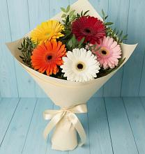 Букет цветов из:  Герберы в Рыболово