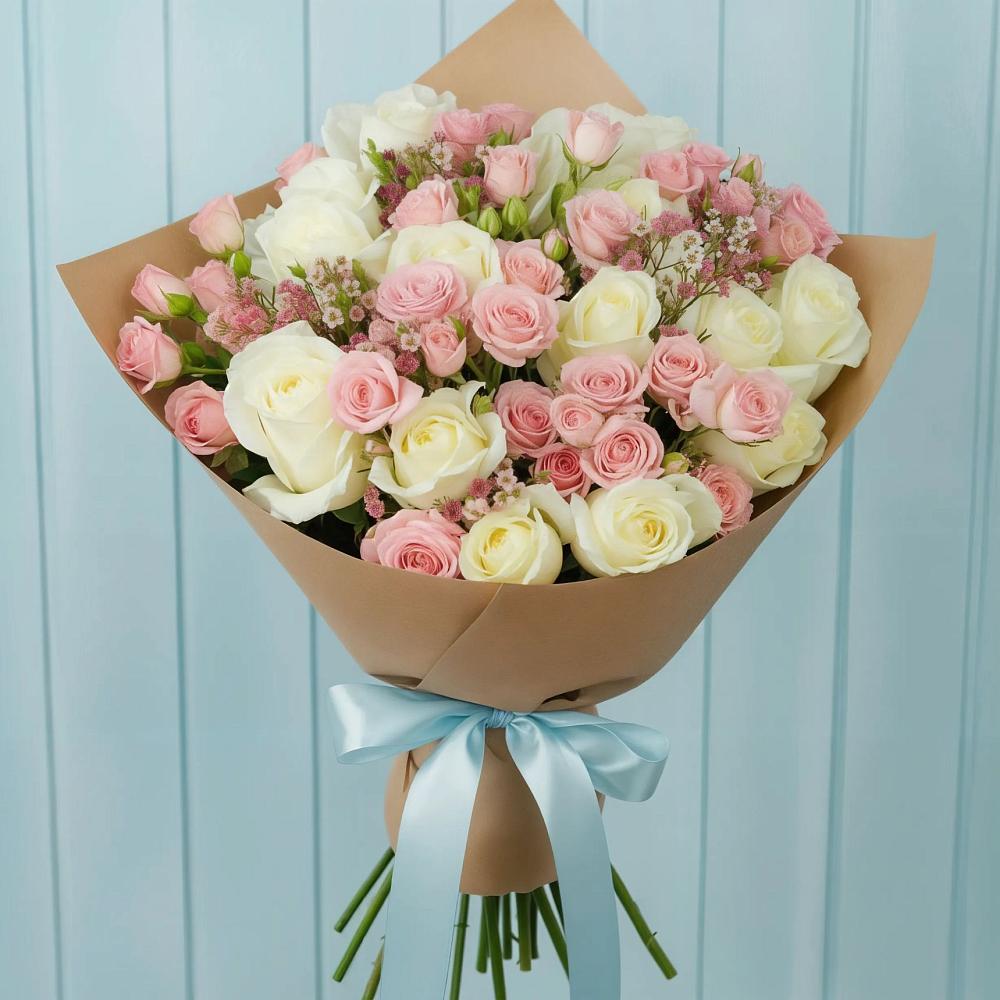 Букет цветов из: Розы в Рыболово