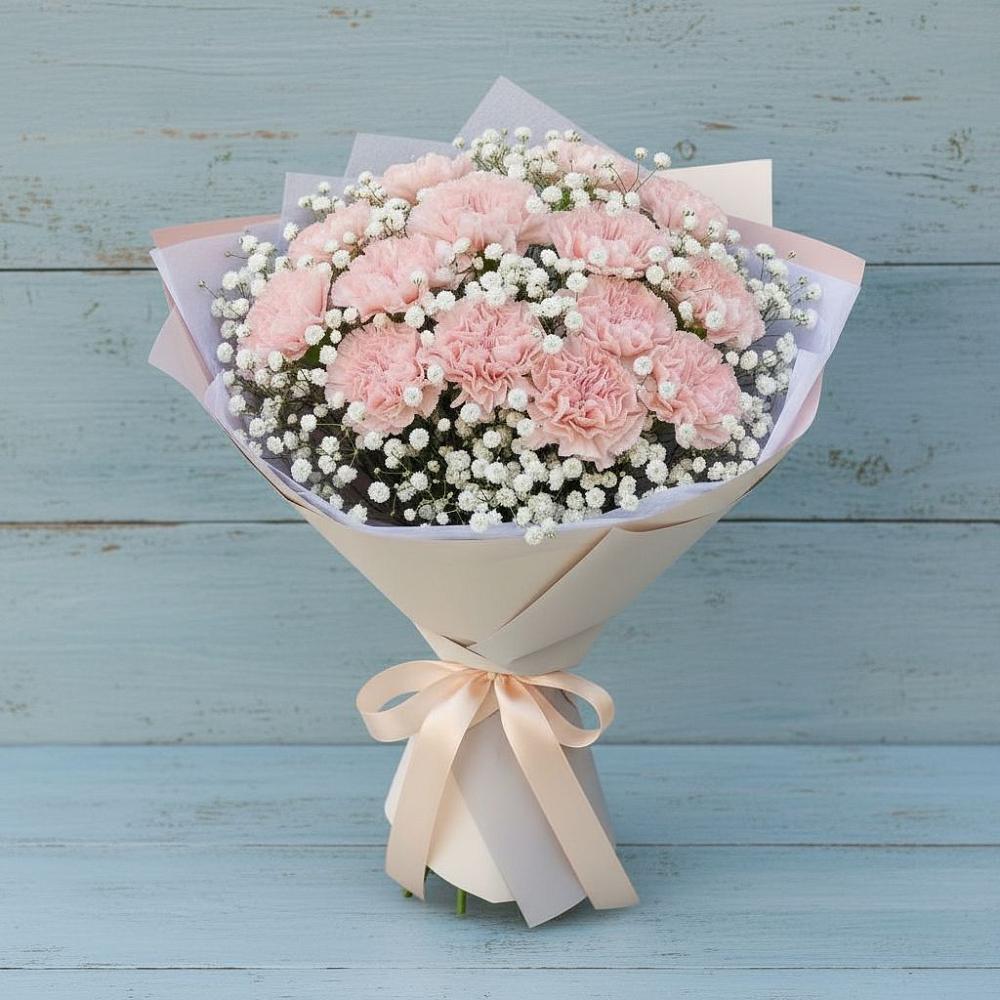 Букет цветов из: Гвоздики в Рыболово