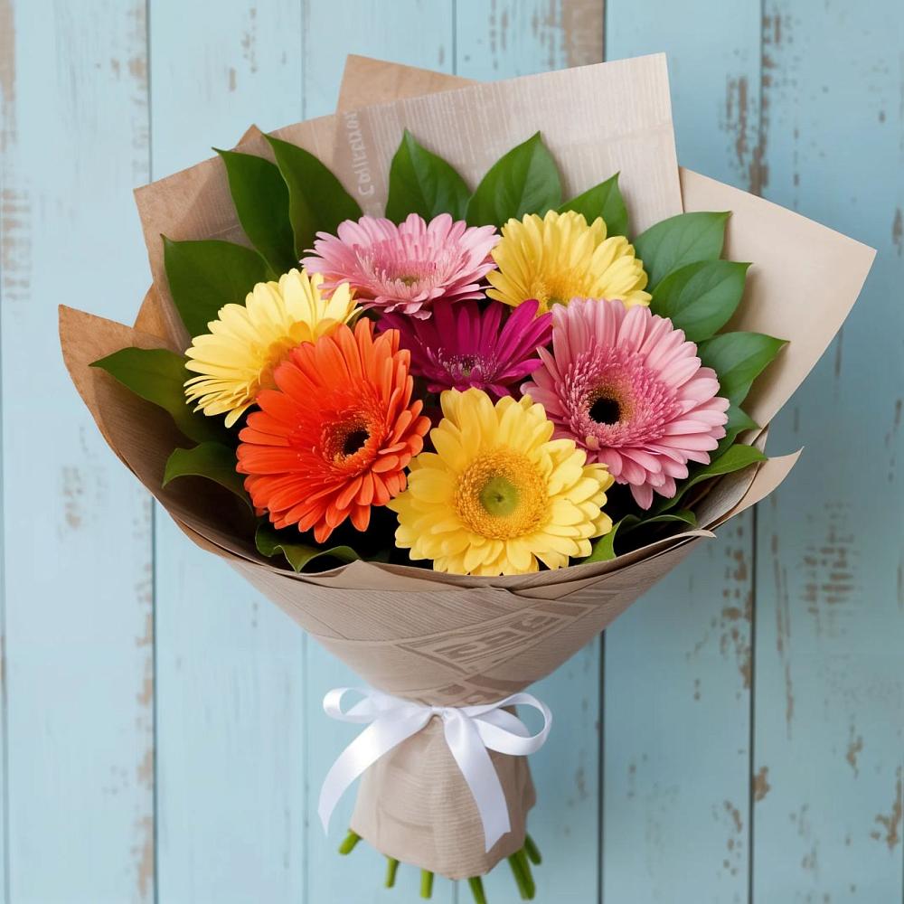 Букет цветов из: Герберы в Рыболово