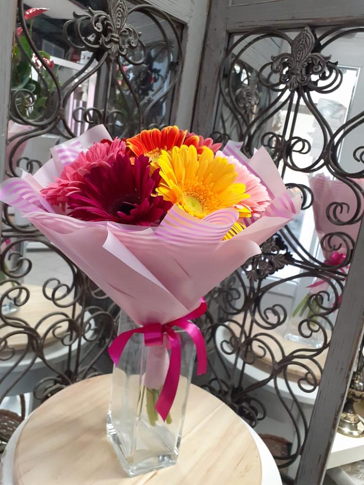 Букет цветов из: Герберы в Рыболово