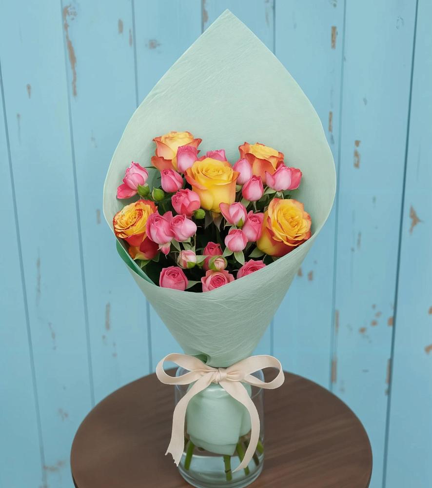 Букет цветов из: Розы в Рыболово