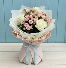 Букет цветов из:  Розы в Рыболово