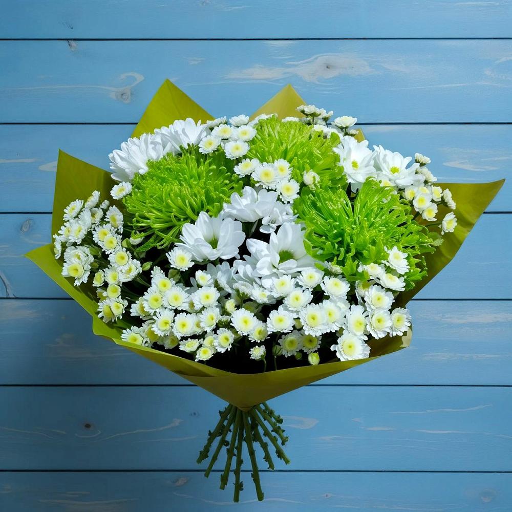 Букет цветов из: Хризантемы в Рыболово