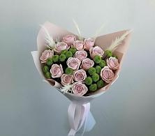 Букет цветов из:  Розы и Хризантемы в Рыболово