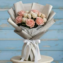 Букет цветов из:  Розы в Рыболово