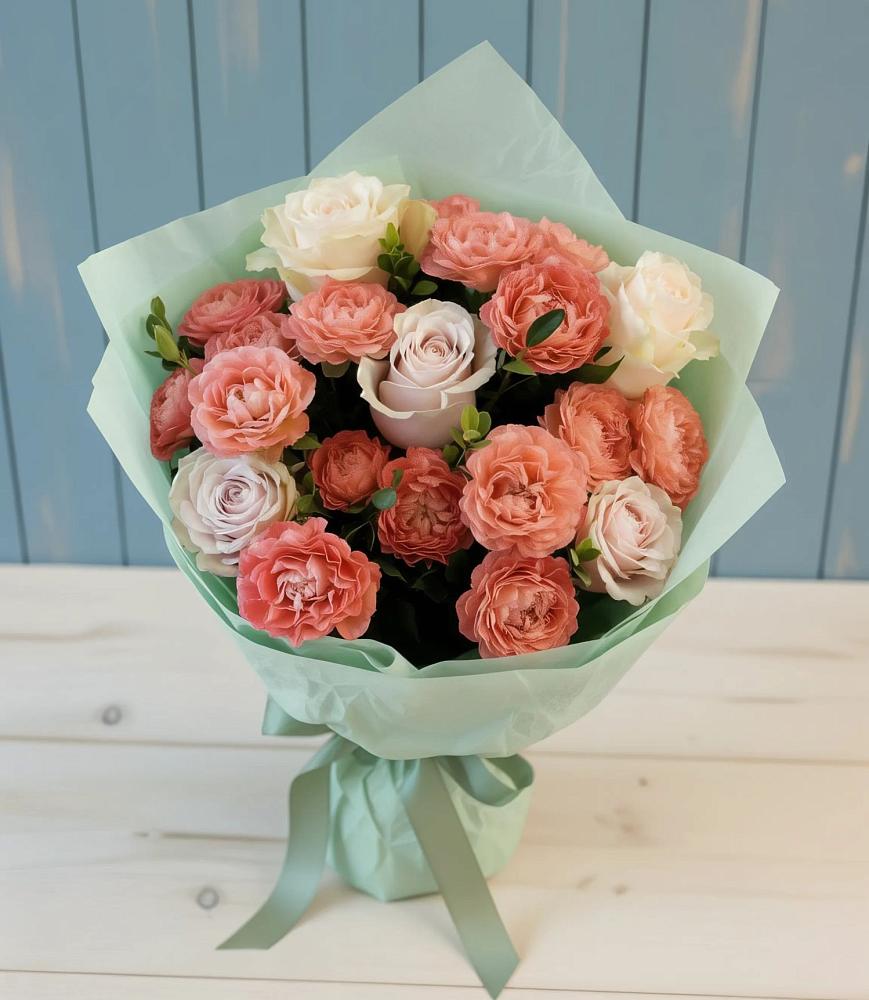 Букет цветов из: Розы в Рыболово