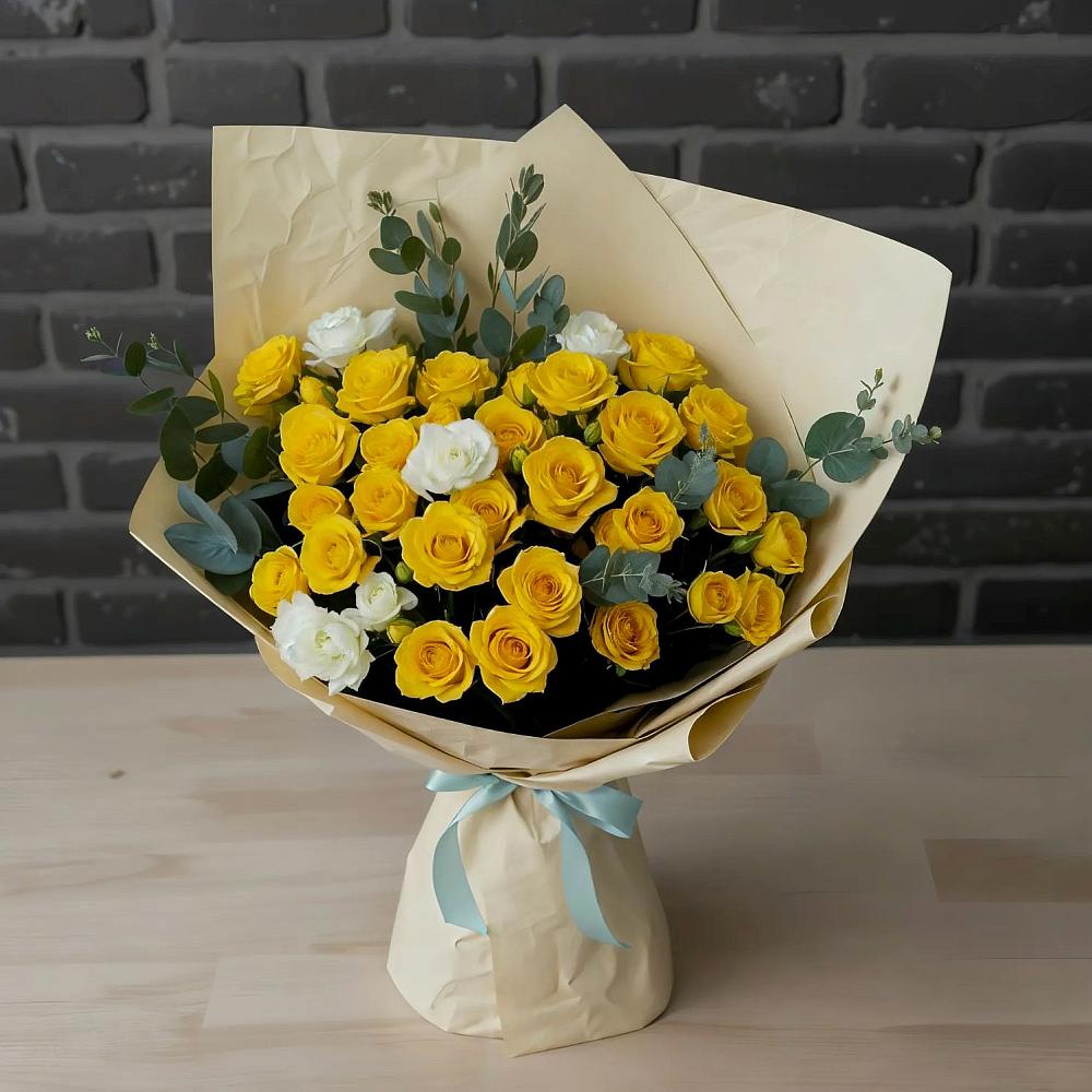 Букет цветов из: Розы в Рыболово