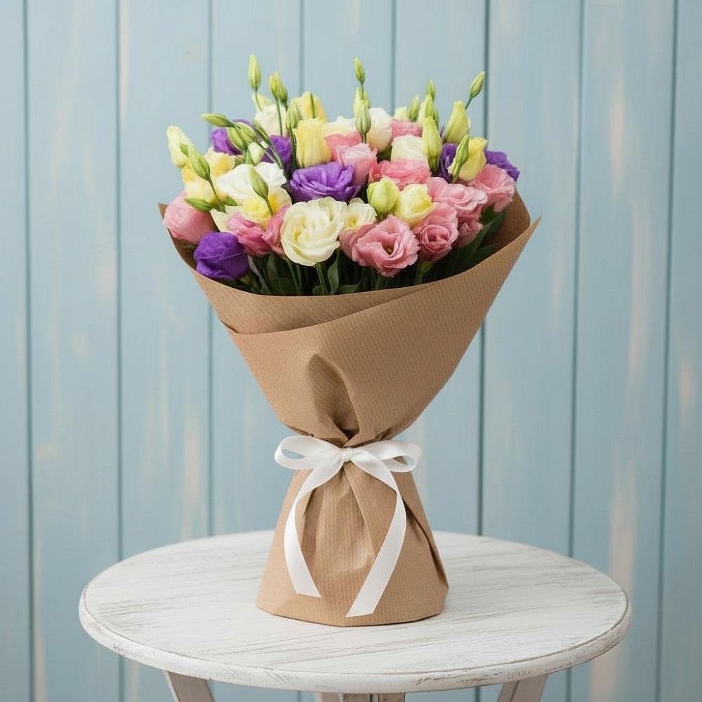 Букет цветов из: Лизиантусы в Рыболово