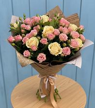 Букет цветов из:  Розы в Рыболово
