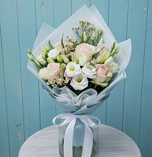 Букет цветов из:  Розы и Лизиантусы #REPLACE_PRED# Рыболово
