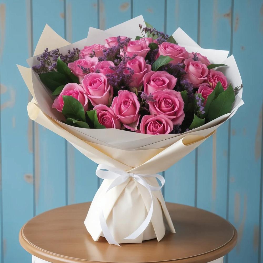 Букет цветов из: Розы в Рыболово