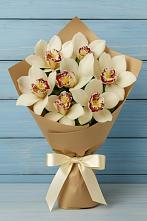 Букет цветов из:  Орхидеи и Розы в Рыболово