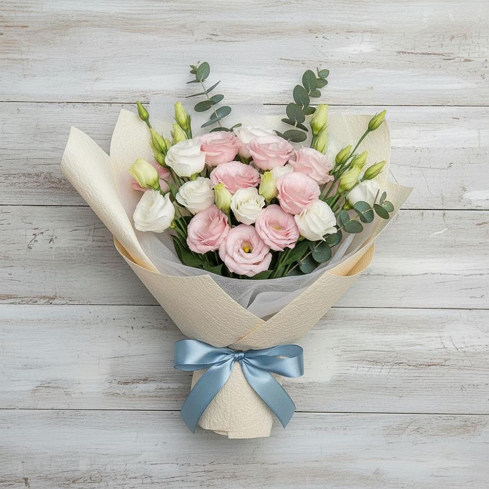 Букет цветов из: Лизиантусы в Рыболово